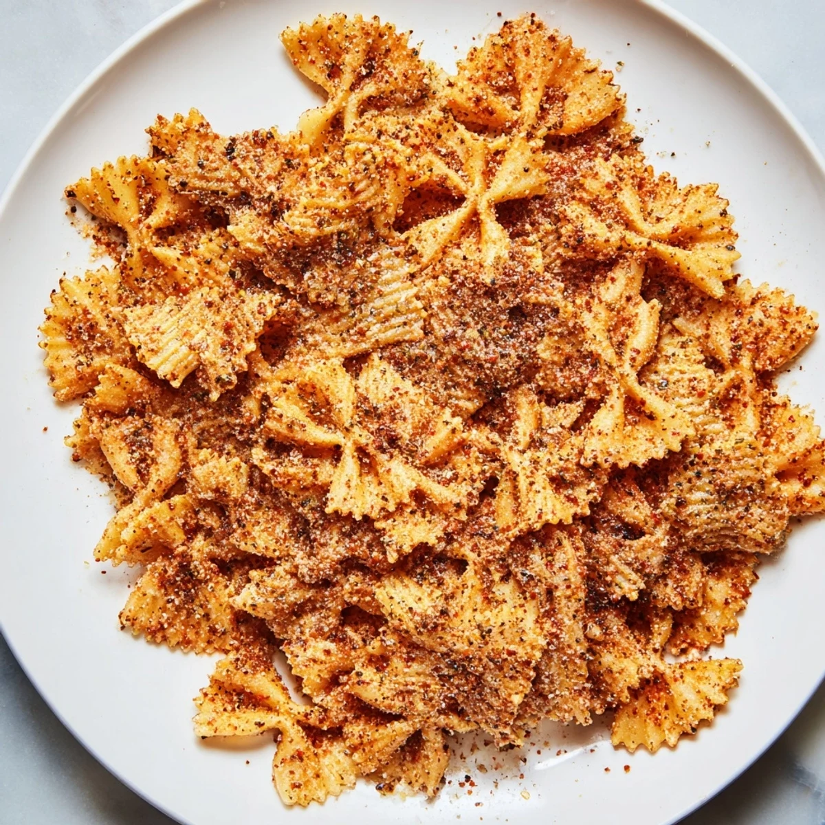 Crispy Pasta Chips Seasoned Variety, perfect for dipping in your favorite sauces.  