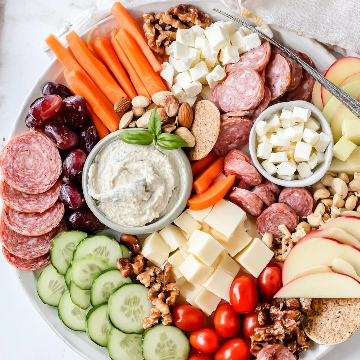 An inviting Girl Dinner Platter showcases a variety of snacks, perfect for gatherings.  
