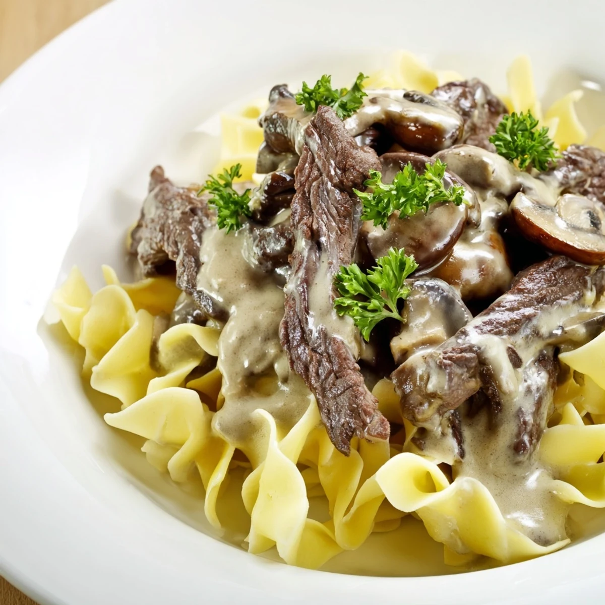 Enjoy the comforting flavors of this homemade Beef Stroganoff, a creamy, savory, delicious dinner.