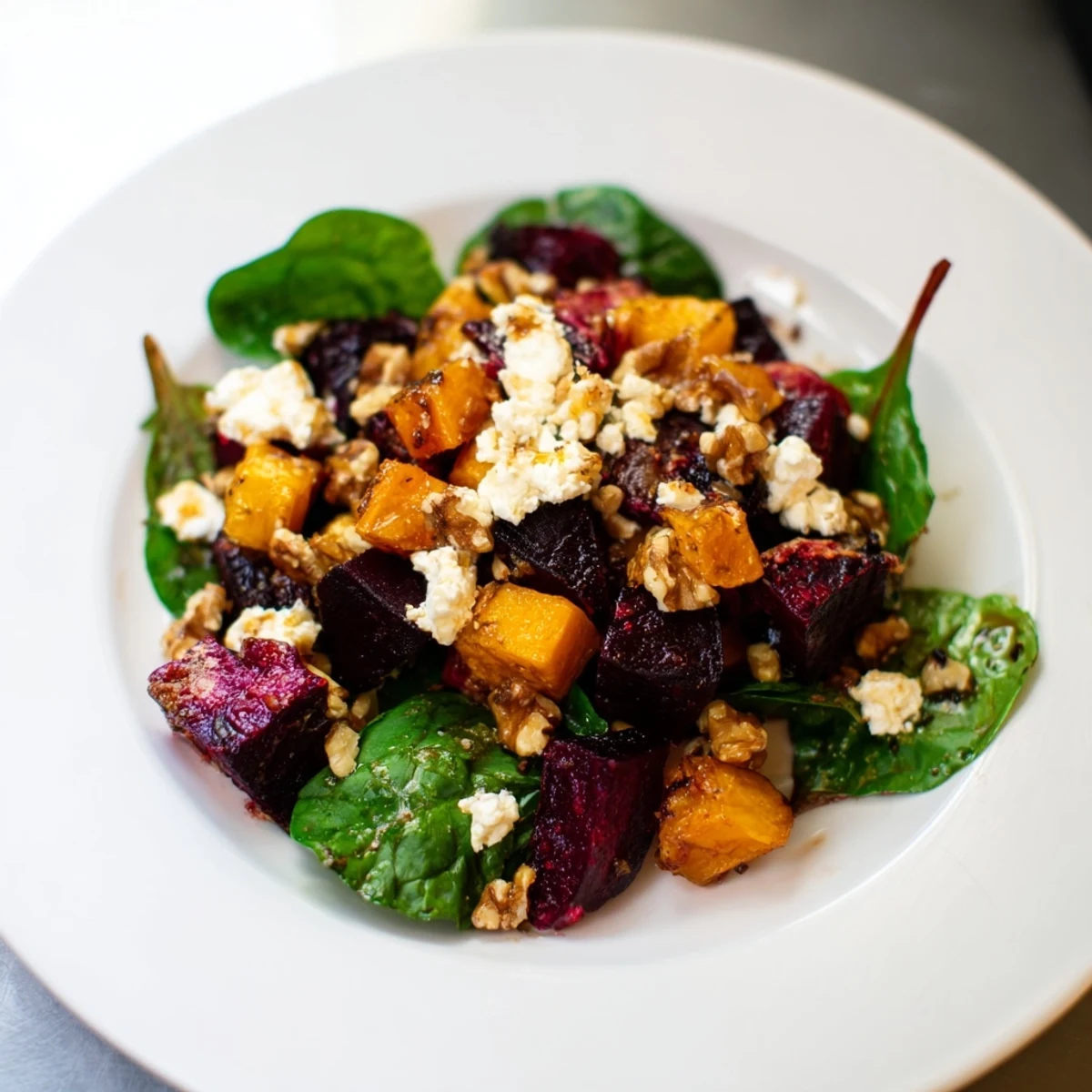 Roasted Beet Butternut Salad