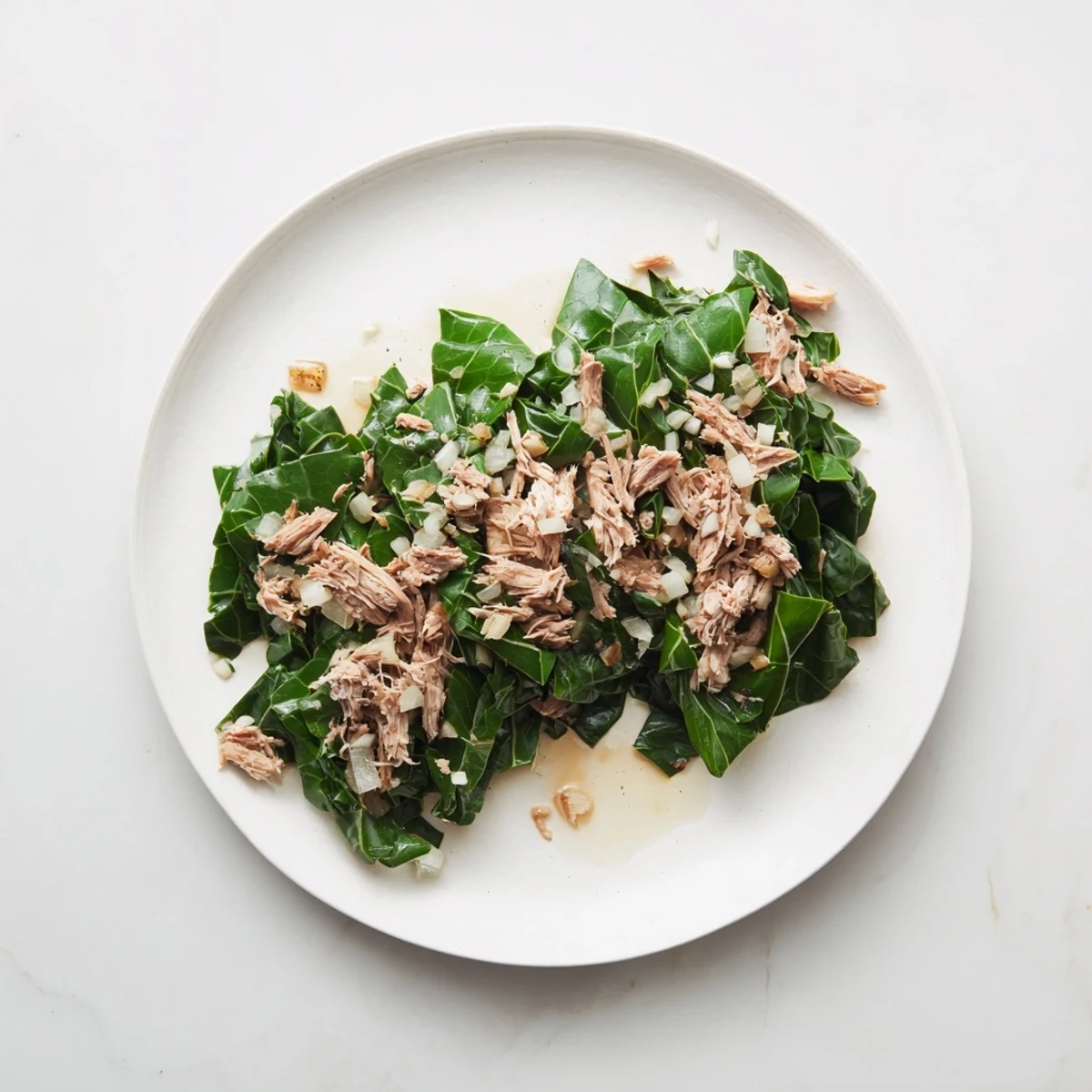 Tender Southern style collard greens with smoky turkey, perfect side for a comfort food meal.