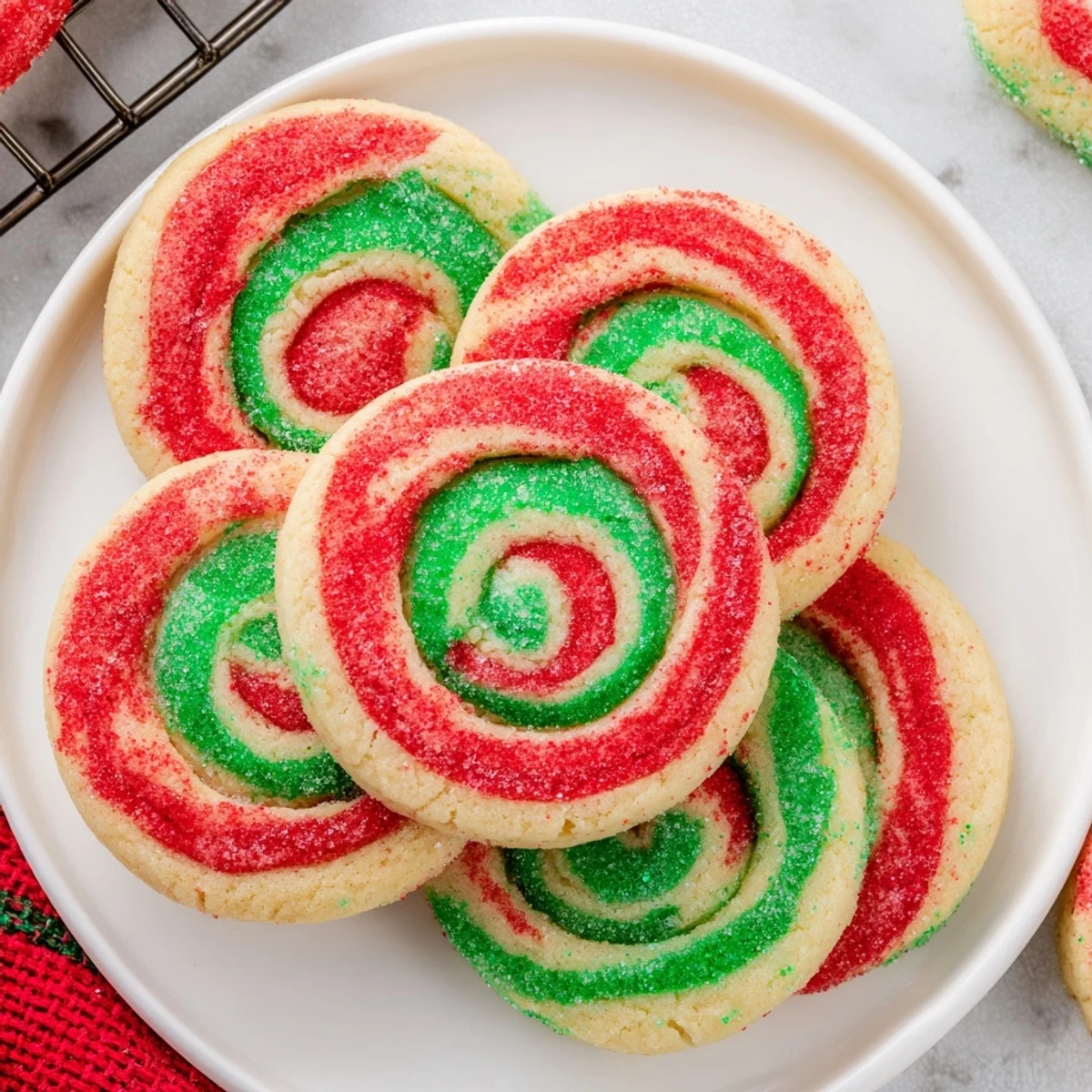 Holiday Pinwheel Sugar Cookies