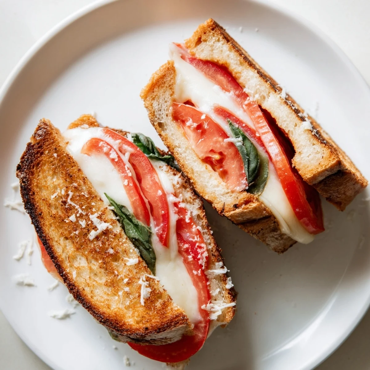 Enjoy the delicious crunch of Air Fryer Pizza Margherita Grilled Cheese, a quick and easy Italian-American meal.