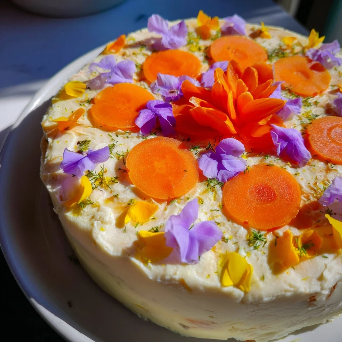 A close-up of beautifully decorated fairy garden flower shaped snacks, perfect for a whimsical party treat.