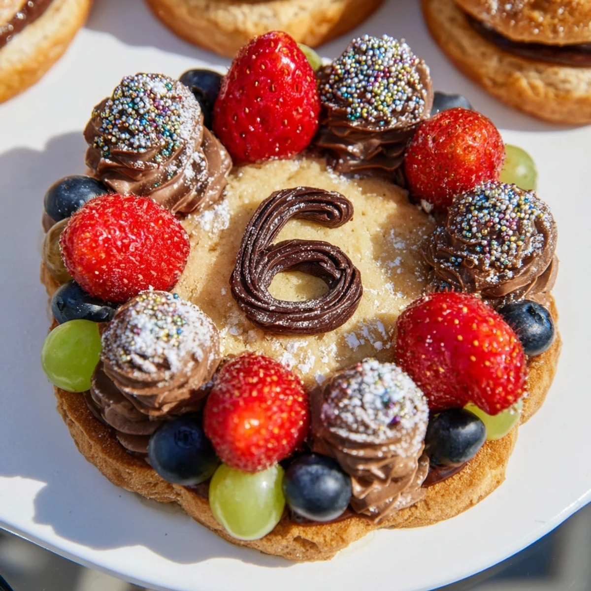 A visually stunning Sparkling Clock Countdown Platter ready to be enjoyed on New Year's Eve!