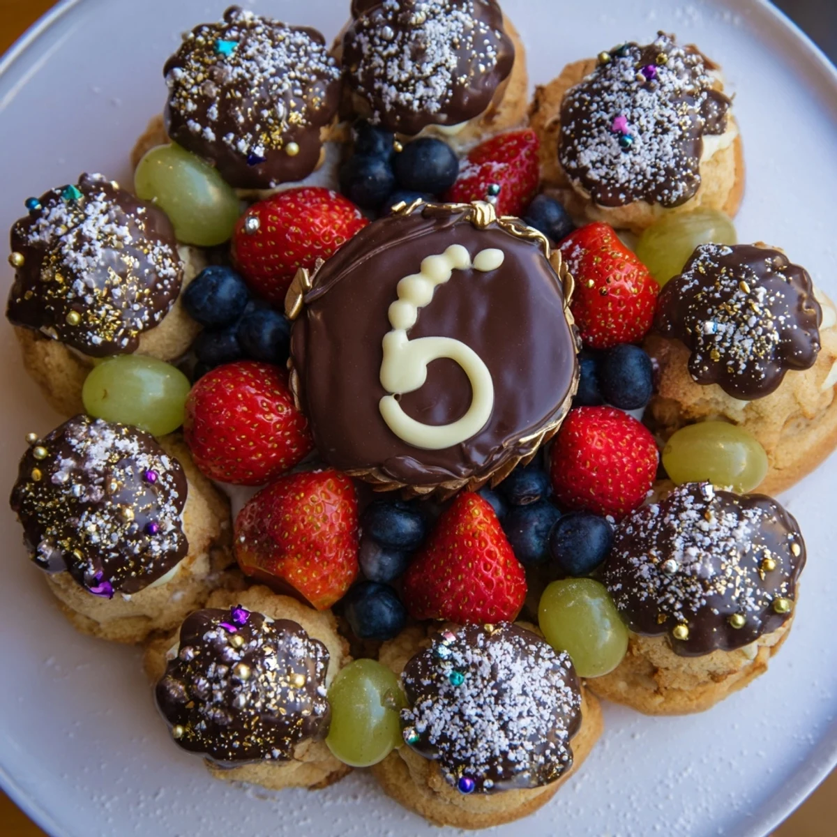 Sparkling Clock Countdown Platter