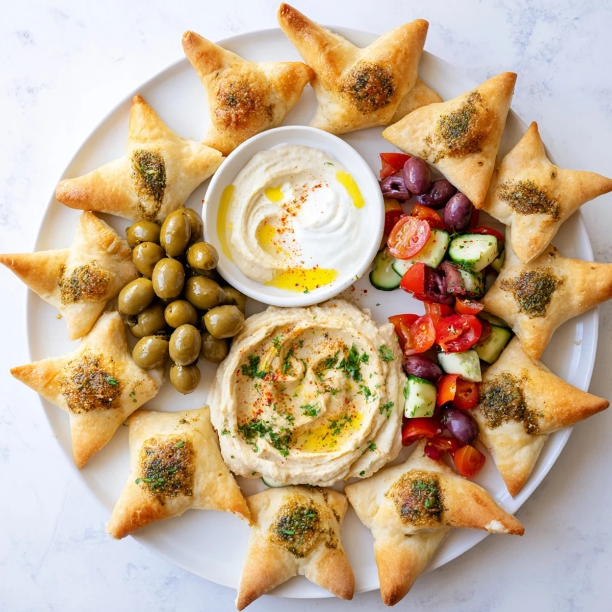 Three Kings Star Pita Board