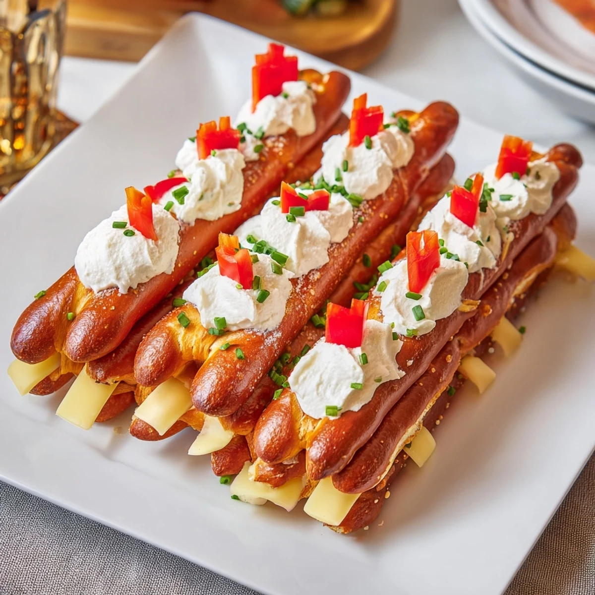 Rustic Log Cabin appetizer showcasing warm cheddar cheese and pretzel logs artfully stacked for game day.