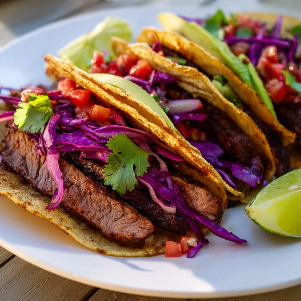 These Coffee-Rubbed Steak Tacos showcase tender steak with smoky coffee seasoning, served with a zesty salsa.