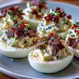 Bacon Ranch Deviled Eggs
