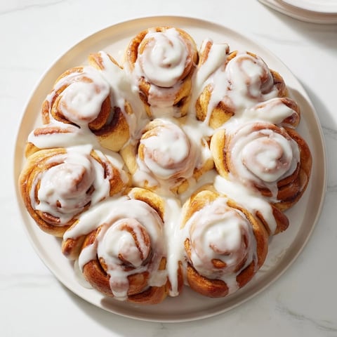Fluffy Giant Snowflake Sweet Roll, glistening with icing, perfect for a cozy breakfast spread.