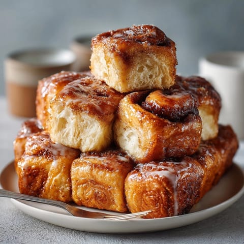 Warm, sweet aroma of fresh-baked Honey Butter Cinnamon Pull-Apart Bread, perfect for breakfast or dessert.