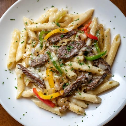 Philly Cheese Steak Pasta