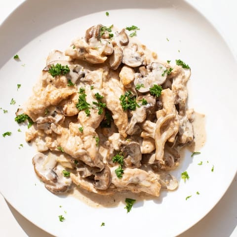 Creamy Chicken Stroganoff