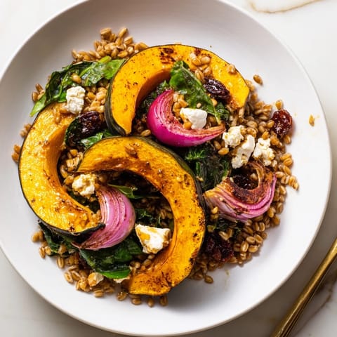 Farro Mustard Greens Salad
