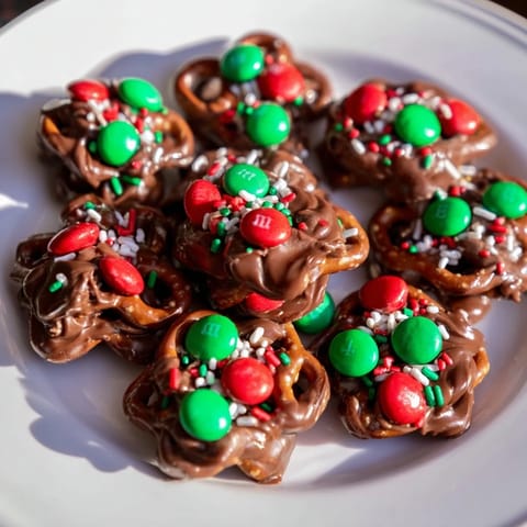 Air Fryer Christmas Pretzel Bites