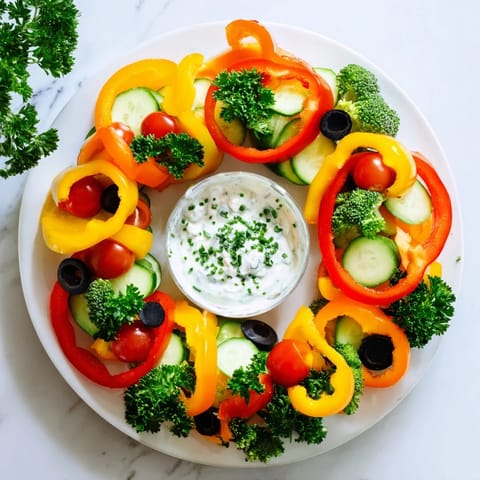 Festive Bell Pepper Wreath