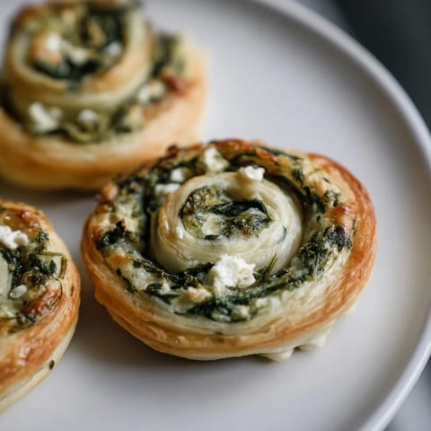 Savory Spinach Feta Pinwheels
