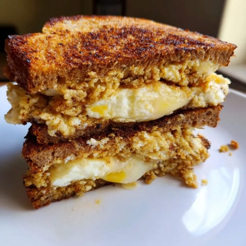 Crispy feta and perfectly cooked eggs make this Feta Fried Eggs Grilled Cheese incredibly delicious.
