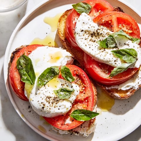 Tomato Burrata Toast