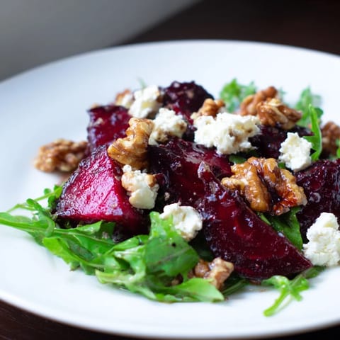 Roasted Beet Walnut Salad