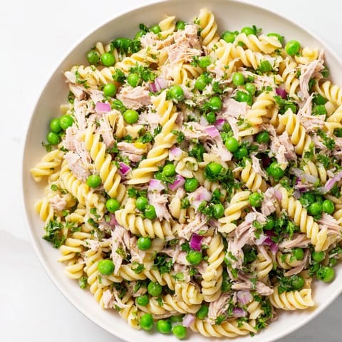 Lemony Tuna Pasta Salad