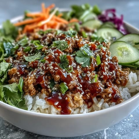 Spicy Bang Bang Turkey Rice Bowls