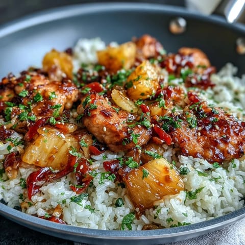 Pineapple Chicken Rice Skillet