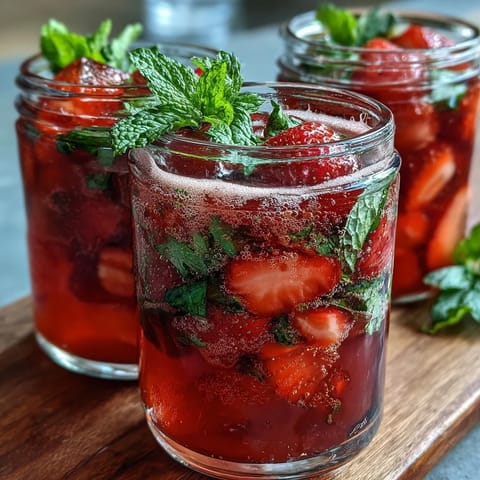 Strawberry Mint Spring Pitcher