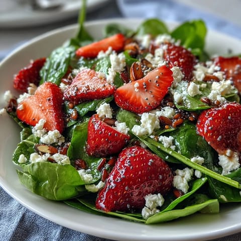 Fresh Strawberry Spinach Salad