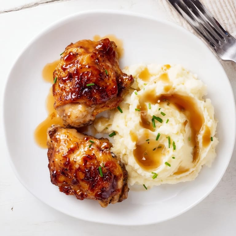 Honey BBQ Chicken & Garlic Potatoes