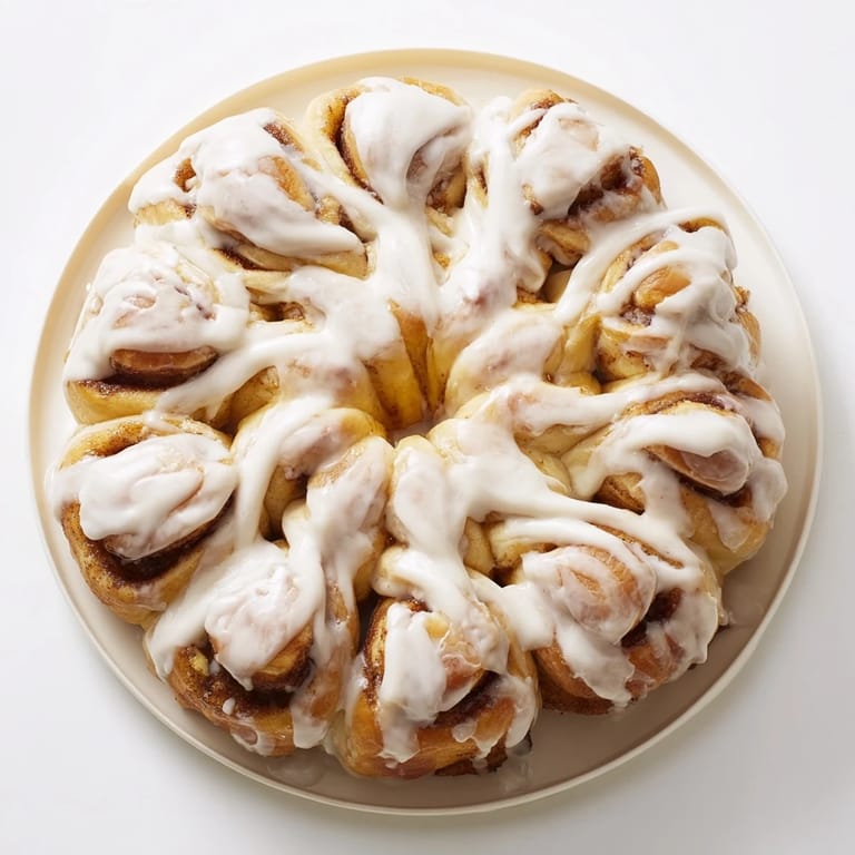 Warm, golden Giant Snowflake Sweet Roll, a festive, pull-apart pastry with cinnamon filling.