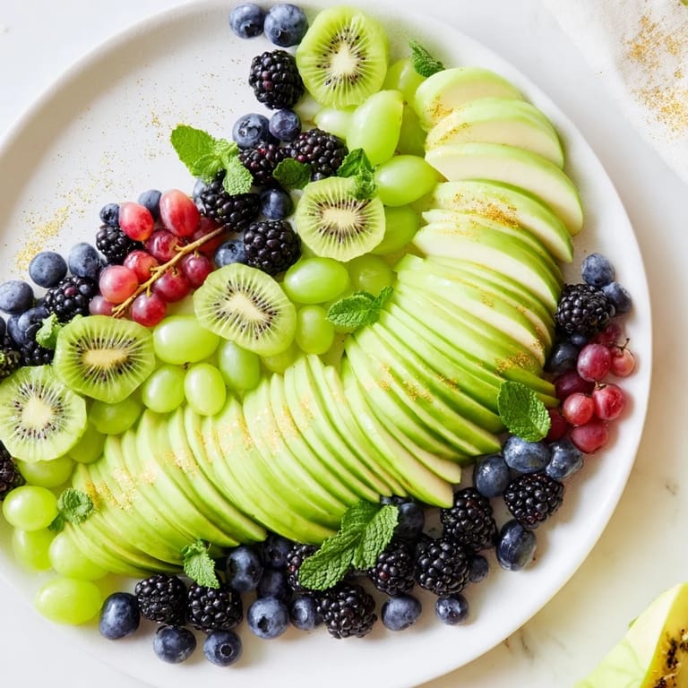 Imagine the stunning Aurora Borealis Sweep: a colorful, refreshing fruit display fit to eat!