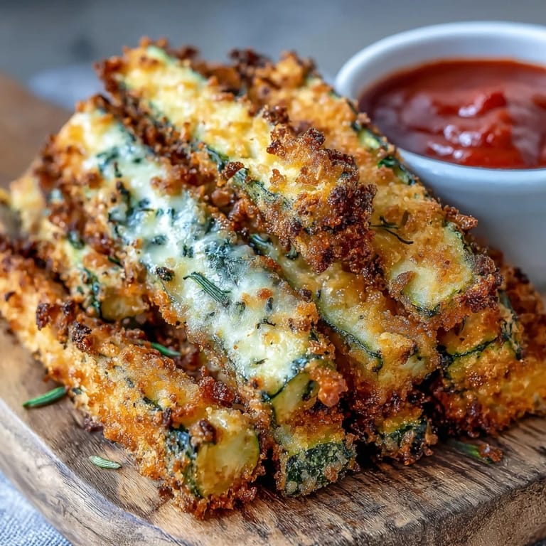 Bite into crunchy Parmesan Zucchini Fries, a healthy appetizer alternative.