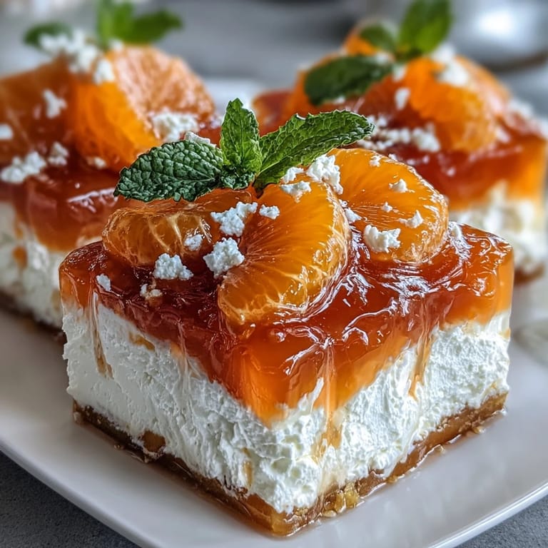 Close-up of Mandarin Orange Creamsicle Jello Salad, showcasing fruity gelatin and creamy swirls.